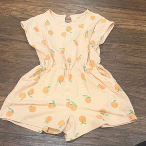 Tucker + Tate Kids Romper with Orange and Green Print